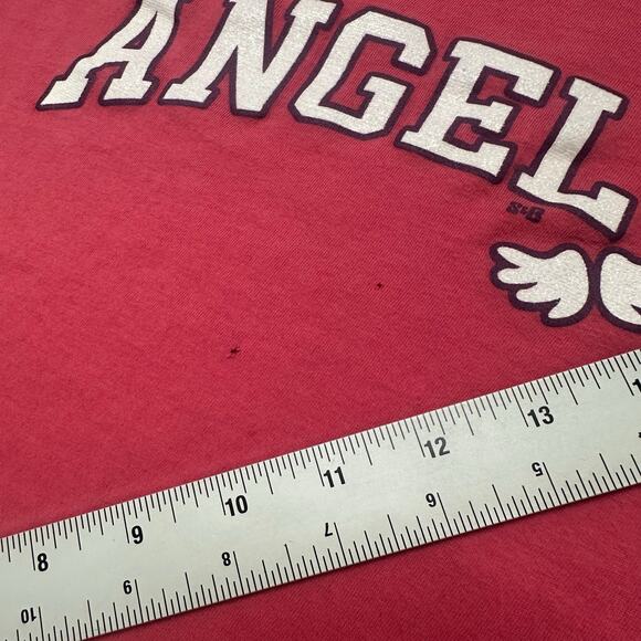 Vintage‎ Y2K Steve & Barrys Angel Halo Wings Glitter Pink Womens L Bratz T-Shirt - Picture 6 of 9